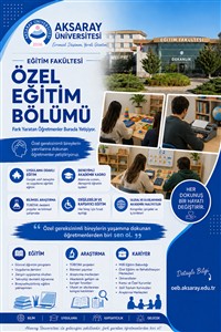 Özel Eğitim Bölümü Tanıtım Afişi